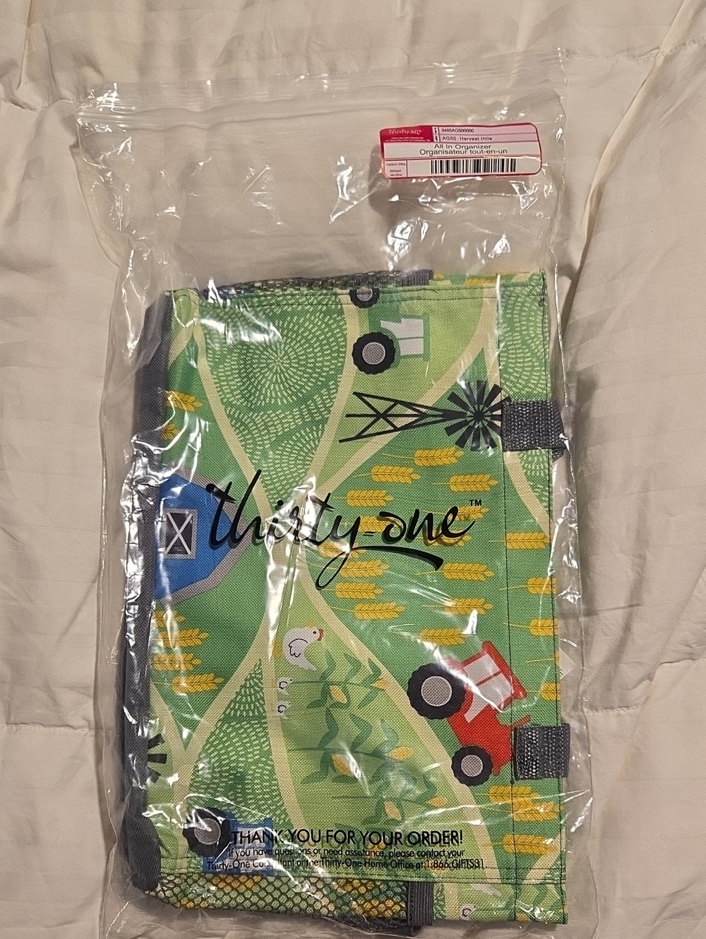 thirty-one Green Farm Scene All In Organizer Harvest Hills Pattern
